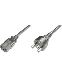 Digitus ASSMANN Netzanschlusskabel CEE 7/7 (Typ-F) - C13 St/Bu 1,2m H05VVF3G 0,75qmm sw Image 1