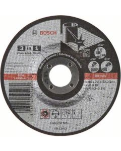 Bosch Professional Zubehör PRO Stainless Steel and Metal 3-in-1 Disc, 125 x 2,5 x 22,23 mm Image 1