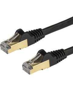 StarTech Patch Cable Cat6a 0.5m Black Image 1