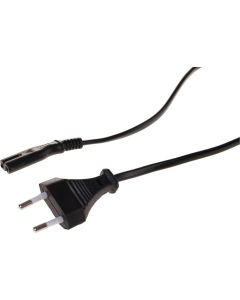 Value Netzkabel Euro-Flachstecker auf C7 Image 1