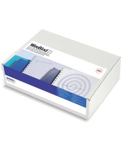 GBC Binderücken Draht, 14 mm, 21 Ringe, silber Image 1