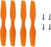 OMP Hobby Heckrotorblätter Orange M2 - Evo
