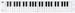 Carry-On Piano 49 Touch White opvouwbare piano 49 toetsen