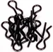 Axial AXA1059 Karosserieklammern, 6mm, schwarz (10)