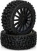 Hobbytech Kompletträder MAXI CROSS Buggy Schwarz, 1:8