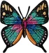 Mono Quick Schmetterling Türkis Glitzer