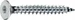 FTM Spanplattenschrauben Senkkopf 3 x 12 mm Stahl, 16 Stück