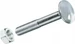 FTM Schlossschrauben M 8 x 80 mm mit Muttern Stahl, 2 Stück