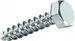 FTM Schlüsselschrauben Sechskantkopf 6 x 30 mm Stahl, 10 Stück