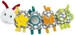 Fehn Activity-Raupe Mehrfarbig, Material: Polyester, Frottee