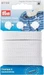 Prym Knopfloch-Elastic mit 3 Wäsche-Doppelknopf, weiss 12 mm, Karte 3 m, Knopf 12 mm