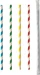 Papstar Trinkhalme Stripes