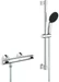 Grohe Precision Flow QuickFix Thermostat-Duscharmatur und Vitalio Start 110 Brausestangenset, Länge 600mm