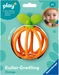 Ravensburger Play+ Kuller-Greifling: Orange – Zahnungshilfe, Silikon Baby-Spielzeug ab 0 Mona