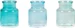 Chalet Vasen-Set S 3 Stück, 7.5 cm, Blau