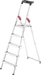 Hailo L60 StandardLine, Alu-Sicherheits-Stehleiter, 5 Stufen