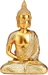 G. Wurm Buddha mit Glitter aus Poly gold (B/H/T) 9x13x7cm