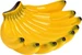 G. Wurm Schale Banane 23 cm, 1 Stück, Gelb