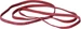 Alco Gummiband 4 x 150 mm (B x L) Kautschuk rot 500 g/Pack.