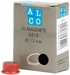 Alco Magnet 13 x 7 mm (Ø x H) 13mm 0,1kg rot 10 St./Pack.