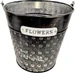 Chalet Blumentopf Bubble 22 x 20 x 14.5 cm, Silber
