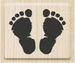 Heyda Stempel Footsteps 3.5x2.8cm 211801205 Holz matt
