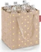 reisenthel bottlebag metallic dots coffee