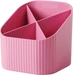 Han Stifteköcher Re-X-LOOP, rosa 4 Fächer, 100% recycelter Öko-Kunststoff