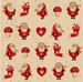 Braun + Company Weihnachtsservietten Little Nick Beige, 20 Stück
