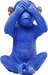 Kare Design Spardose Monkey Mizaru Blau