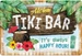 Nostalgic-Art Merchandising Schild Tiki Bar 20 x 30 cm, Metall