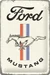 Nostalgic-Art Merchandising Schild Ford Mustang 20 x 30 cm, Metall
