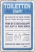 Nostalgic-Art Merchandising Schild Toiletten-Regeln 20 x 30 cm, Metall