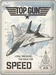 Nostalgic-Art Merchandising Schild Top Gun Jet 30 x 40 cm, Metall