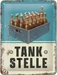 Nostalgic-Art Merchandising Schild Tankstelle Bier 15 x 20 cm, Metall