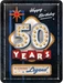 Nostalgic-Art Merchandising Schild 50 Years Birthday 15 x 20 cm, Metall