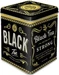Nostalgic-Art Merchandising Teebeutel-Box Black Tea Gold/Schwarz/Weiss