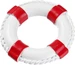 Hobby Fun Mini-Utensilien Rettungsring Rot/Weiss
