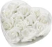 Hobby Fun Streudeko Rosen 12 Stück, Weiss