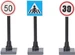 Hobby Fun Mini-Utensilien Verkehrsschilder 3 Stück