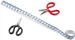 Hobby Fun Mini-Utensilien Scheren und Massband 3-teilig