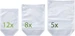 Caso Stand-up Vacuum bags, 12 pcs 20x30 cm, 8 pcs 25x35 cm, 5 pcs 30x40 cm