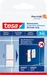 tesa Powerstrips für Fliesen & Metall, 2kg Halteleistung, 9x doppelseitige Klebestreifen
