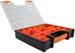 Delock Sortimentskasten Orange / Schwarz 14 Fächer