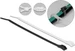 Delock Kabelbinder mit flachem Kopf L 370 x B 4,6 mm 100 Stück