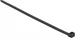 Delock Kabelbinder mit Befestigungsclip L 200 x B 4,8 mm schwarz 50 Stück