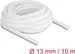 Delock Geflechtschlauch selbstschliessend 10 m x 13 mm weiss