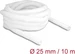 Delock Geflechtschlauch selbstschliessend 10 m x 25 mm weiss