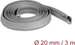 Delock Geflechtschlauch mit Reissverschluss hitzebeständig 3 m x 20 mm grau