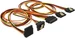 Delock SATA Stromadapter 4x SATA, gewinkelt